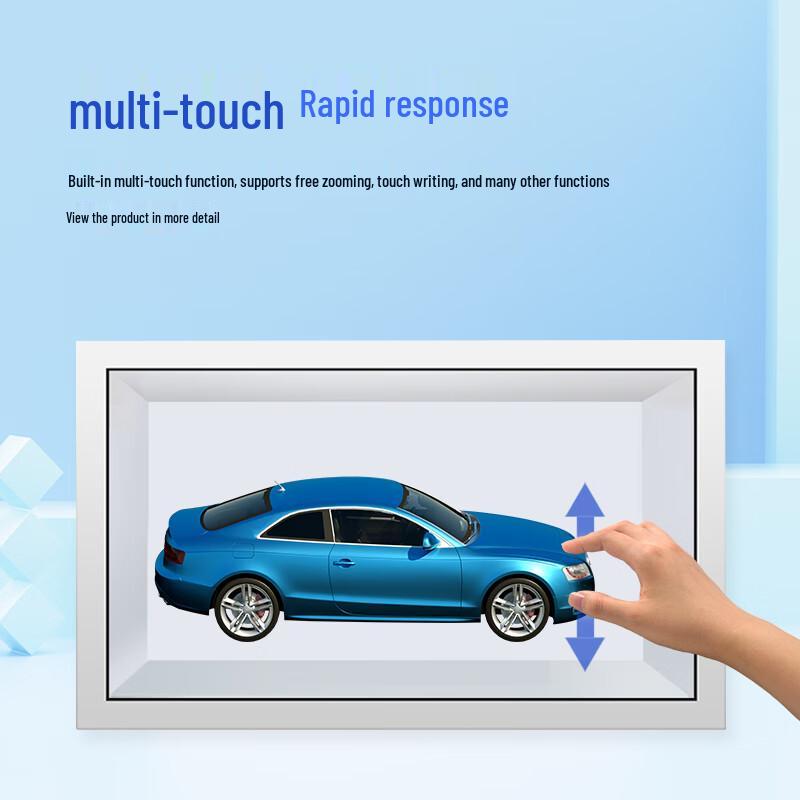Transparent Touchscreen Display Kiosk CN Plug (adapter Included)