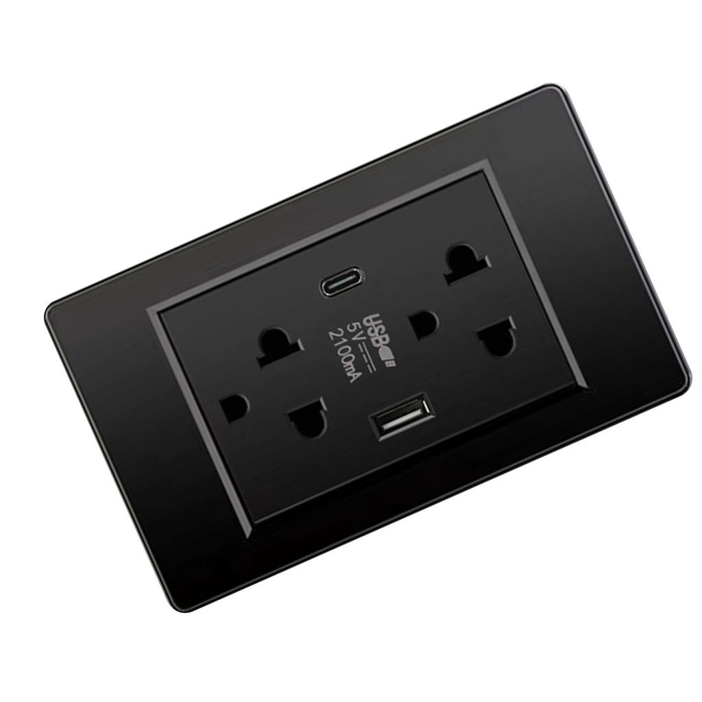 Thailand Typ Elektrische Wand Steckdose Outlet Platzsparende USB Typ C Wand Ladegerät Outlet für