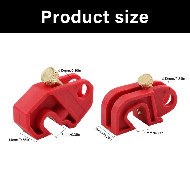 Heavy Type Insulated Breaker Lock With Reinforced Nylons Temperature Resistant For Single Poles Circuit Protecting