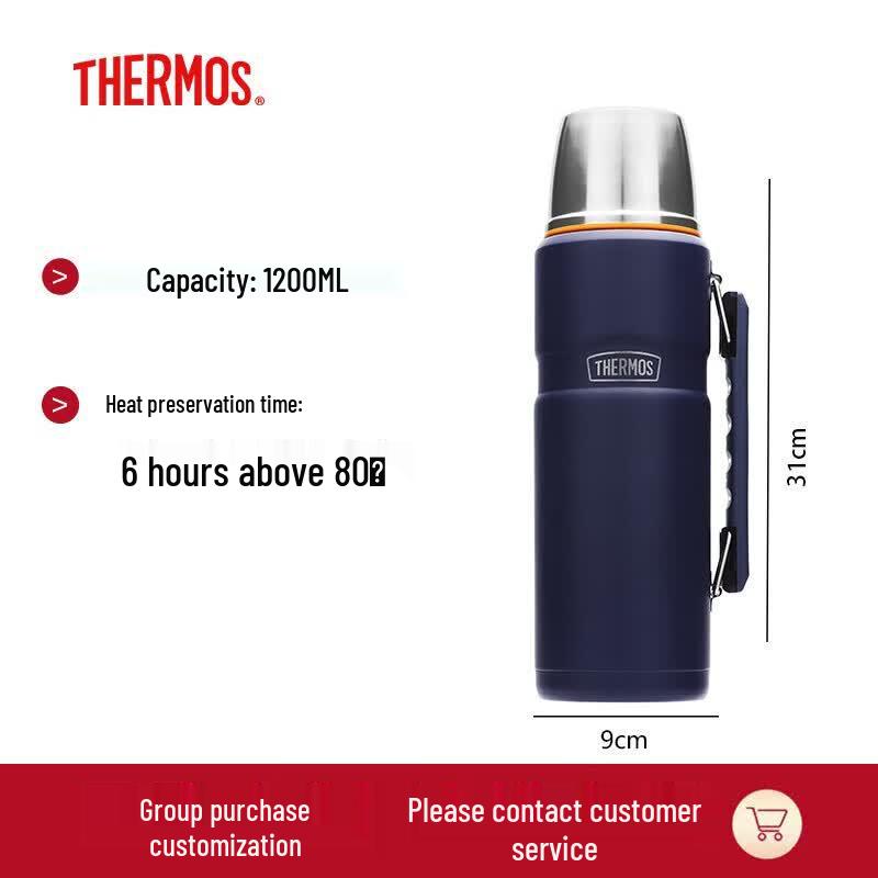 THERMOS TSK2-1200 316L Stainless Steel Vacuum Travel Flask