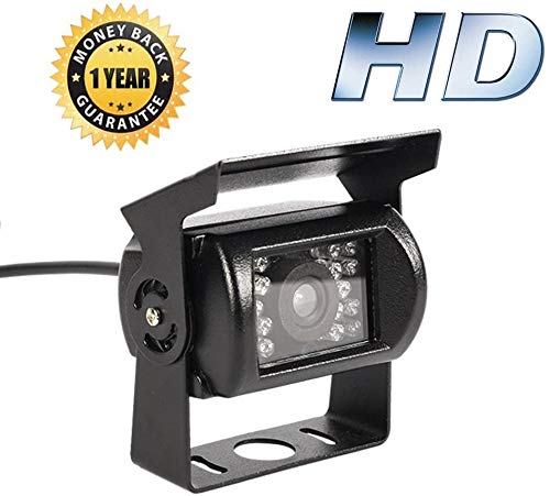 Parishop Buskamera, Nachtsicht, Infrarot Wasserdicht, 18 LED Rückfahrkamera, CCD Farbsensor, Weitwinkel 110 Grad, 12V/24V, IP66, 20m Ext