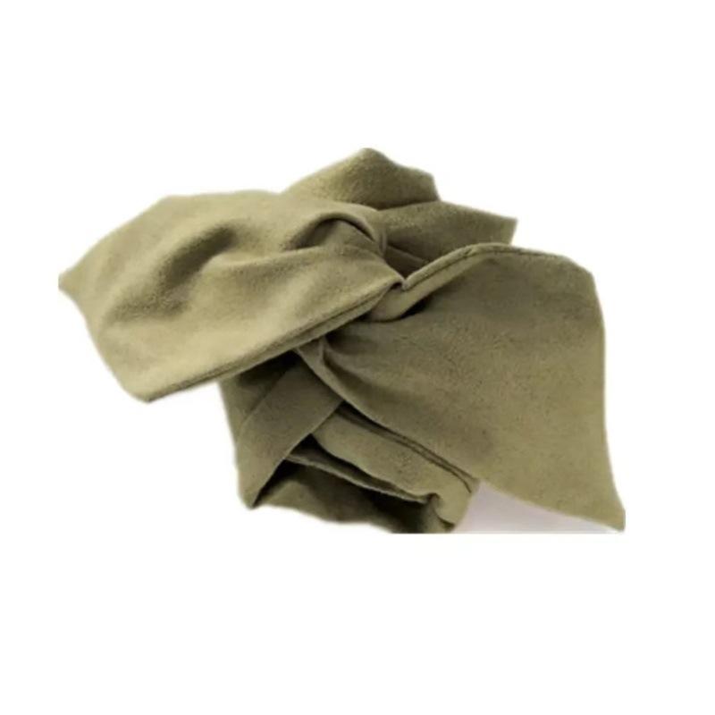 The New Japanese Retro Solid Color Fabric Iron Wire Hair Rope A Wide-brimmed Headband for Ladies To Tie Their Hair in A Low Ponytail