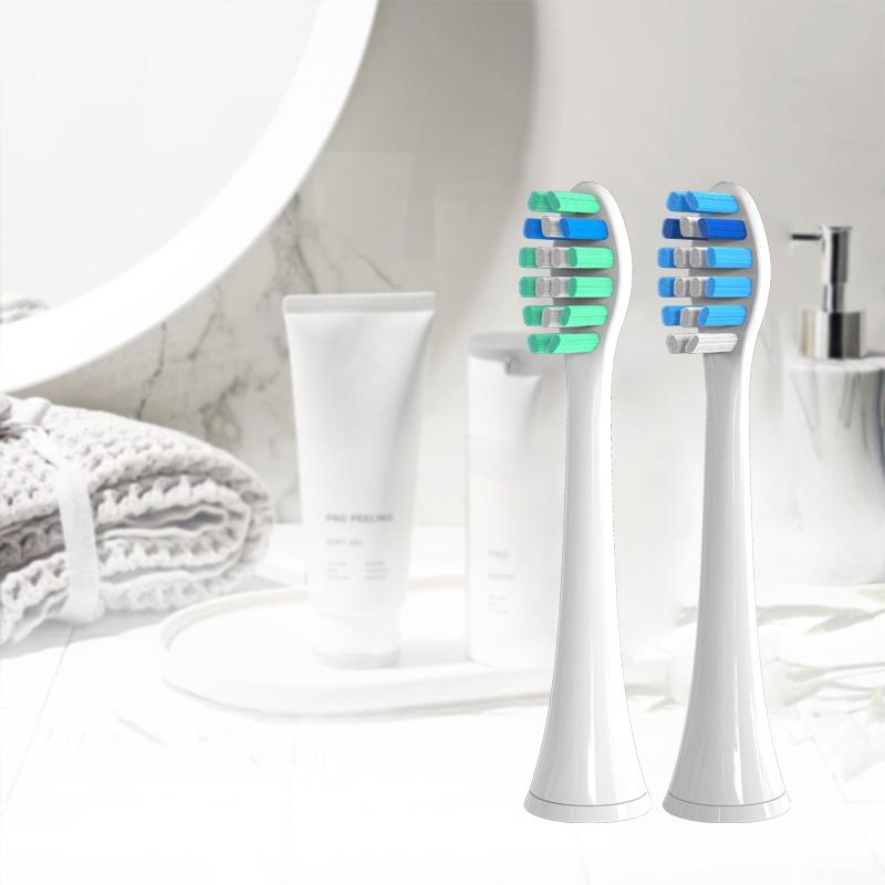 10PCS Toothbrush Heads Replacement for Philixs HX3/HX6/HX9 Vacuum Sonic Electric Toothbrush Soft DuPont No Metal Nozzles