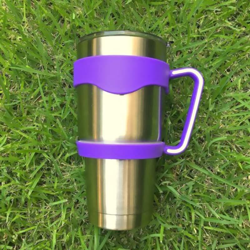 Purple Handle For 30 Oz Yeti Rtic Sic Cup Holder Tumbler Rambler Travel Cup