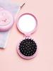 Compact Folding Round Hair Brush with Mirror