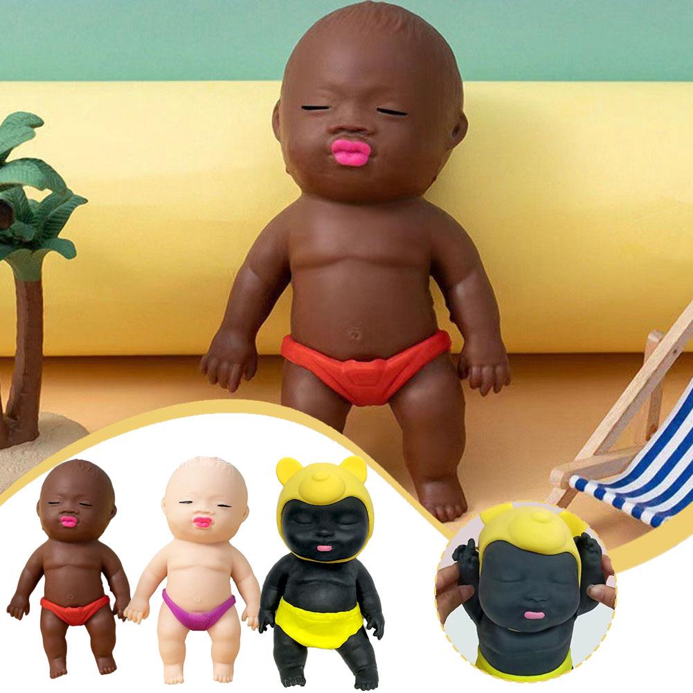 Soft Rubber Doll Squeezing Fun Toys For Kids Stress Reliever