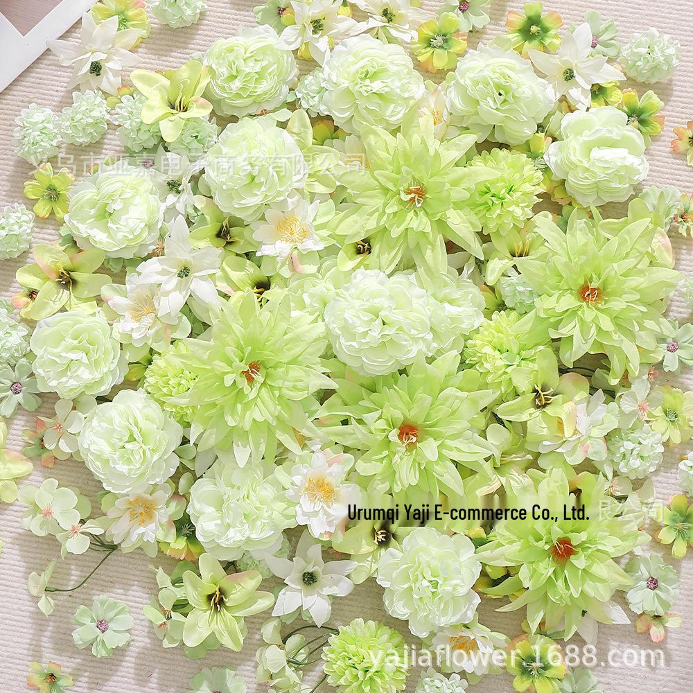 50-Piece Realistic Artificial Flower Set: Hairpins, Wreaths & Hanfu Accessories for Weddings & DIY Projects