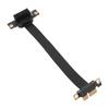 PCIe 3.0 X1 Riser Cable 8Gbps High Speed Dual 90 Degree Right Angle PCI Express 3.0 X1 Extension Cable for 1U 2U 15cm