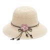 2024 New Summer Sunscreen Hat Bowknot Straw Hat for Women Fashion Wide Brim Sunhat Beach Cap Outdoor Foldable Sweet Breathable