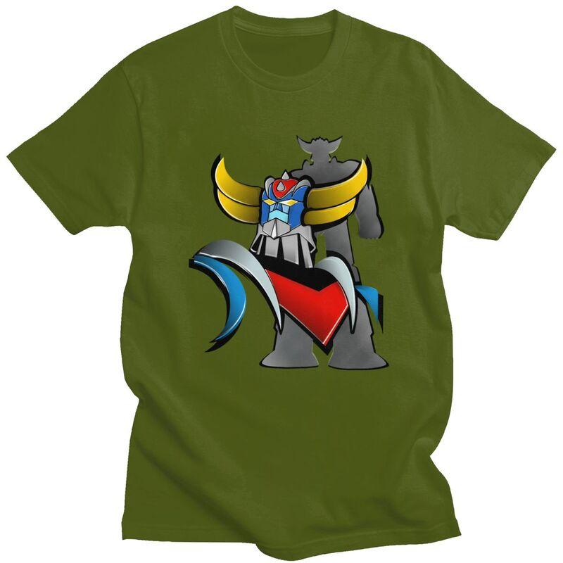 Custom Cool Vintage UFO Robot Goldorak Grendizer T Shirt Men 100 Cotton Tshirt Casual Tee Tops Streetwear Tshirts