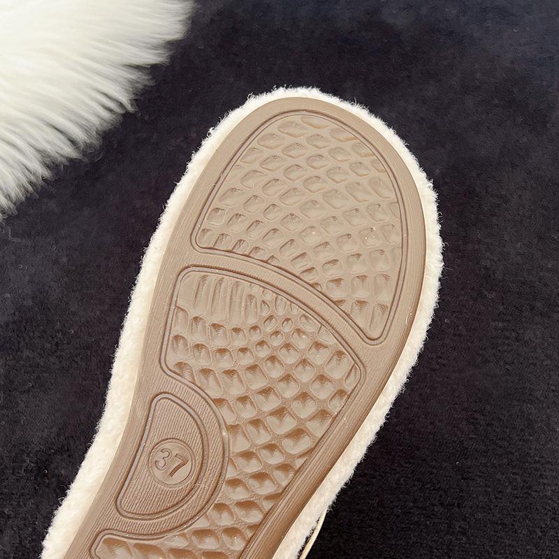 2025 new winter women's shoes non-slip soft sole versatile comfortable warm piled thickened wholesale fashion Doudou cotton shoes
