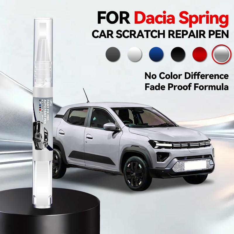 Autolack-Reparaturstift für 2021-2025 Dacia Spring Lackkratzer-Reparatur Zubehör Blau Rot Grün Schwarz Grau Beige Weiß