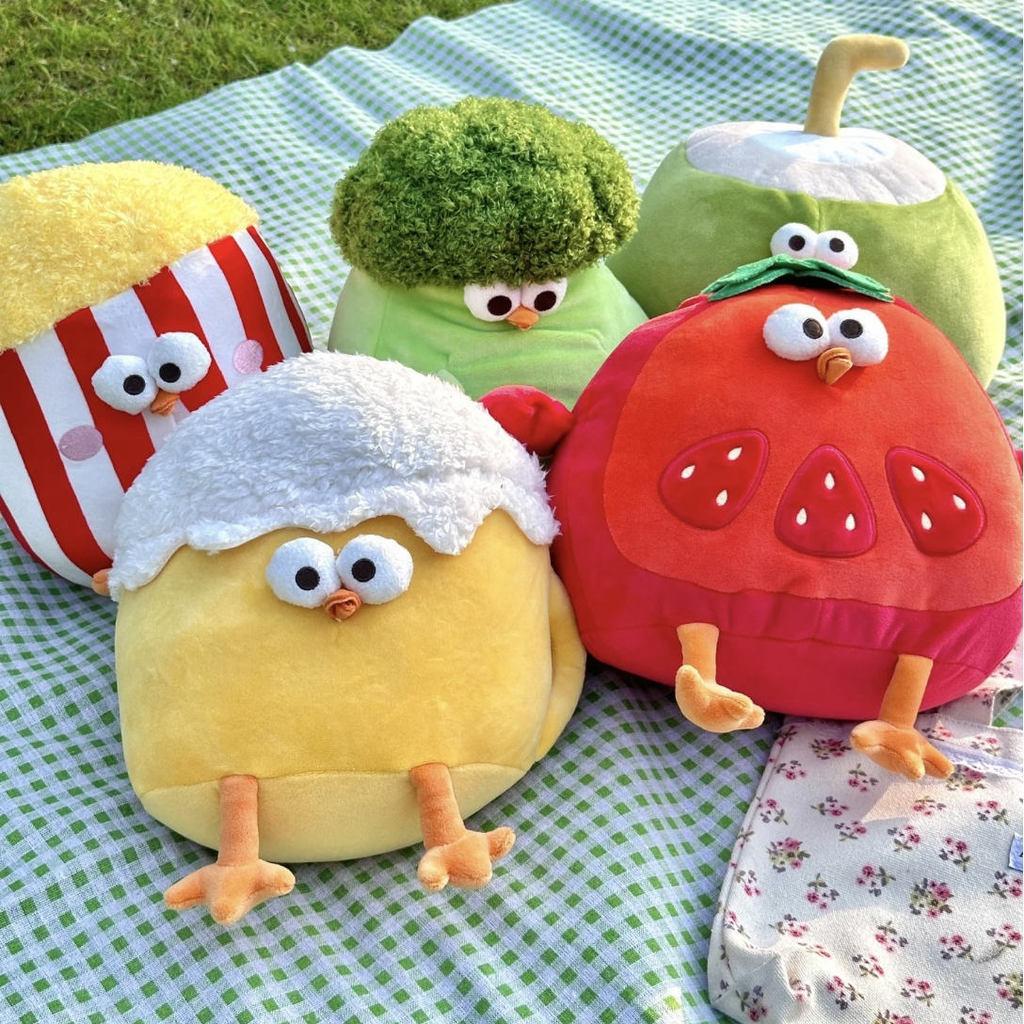 Duddun Chicken Plush Toy Cute Feather Filling For Kids Bedroom Decor Gift