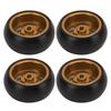 Acogedor RC Drift Tires for K969, K989, and P929 128 RC Cars, Hard Plastic Tires with Aluminum Alloy Wheel Rims, High Wear Resistance and Strong