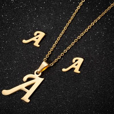 Useful Letter Ear Stud Anti-allergic Fine Workmanship Stylish