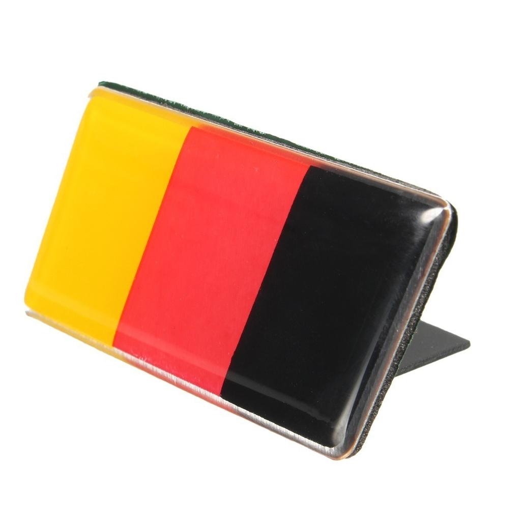 Universal Aluminum Car Front German Flag Grille Emblem Badge Universal