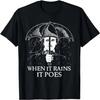 Edgar Allan Poe - Wenn es regnet, poest es - T-Shirt Englische Literatur