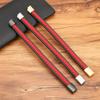 Black & Red Braided Rope Leather Bracelet Men Stainless Steel Charm Jewelry Bangle for Friend Couple Birthday New Year Gift