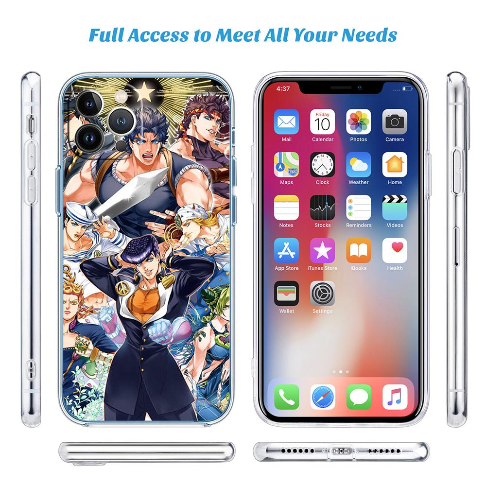 BF74 JoJos Bizarre Adventure Case for Motorola Moto G10 G20 G30 G31 G32 G34 G35 G41 G42 G50 G51 G52 G55 G60 G60S G62 G71 G72 G75