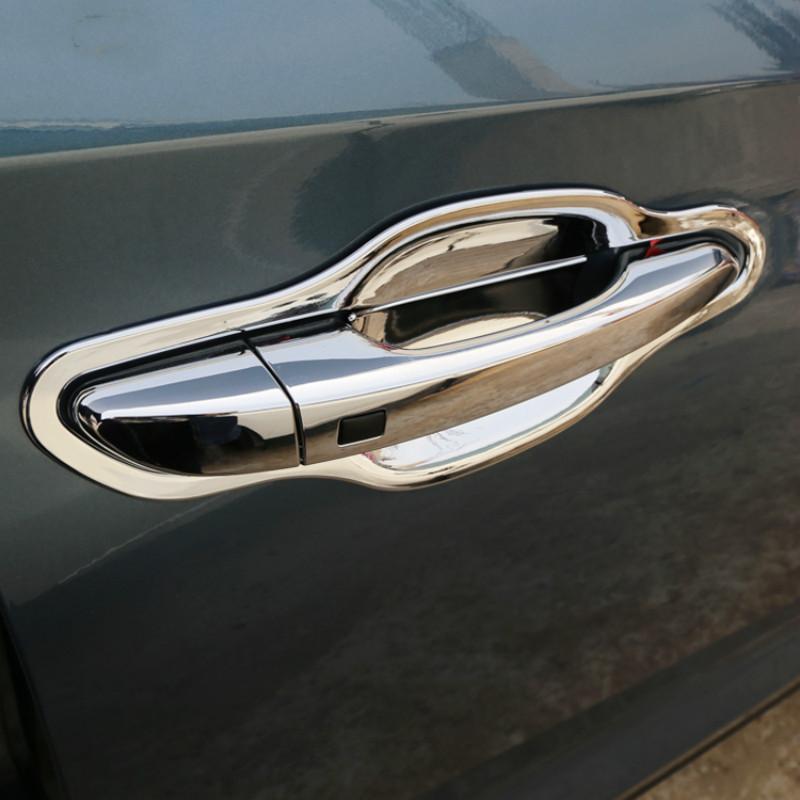 Dla Hyundai Tucson 2015 2016 2017 2018 Nowa chromowana osłona miski klamki drzwi samochodu Naklejki Akcesoria do stylizacji samochodów