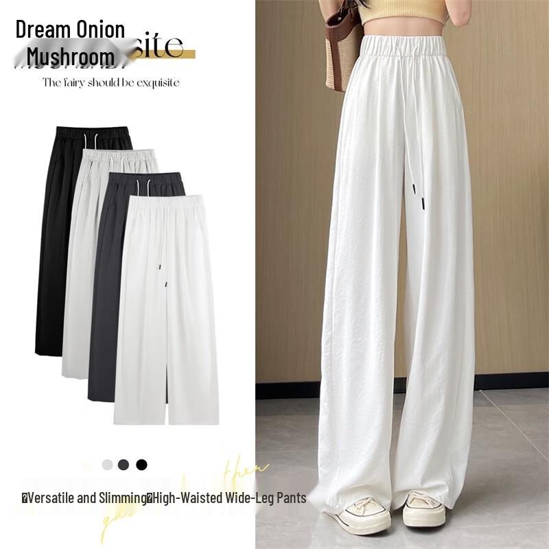 Women s High-Waisted Wide-Leg Casual Pants S