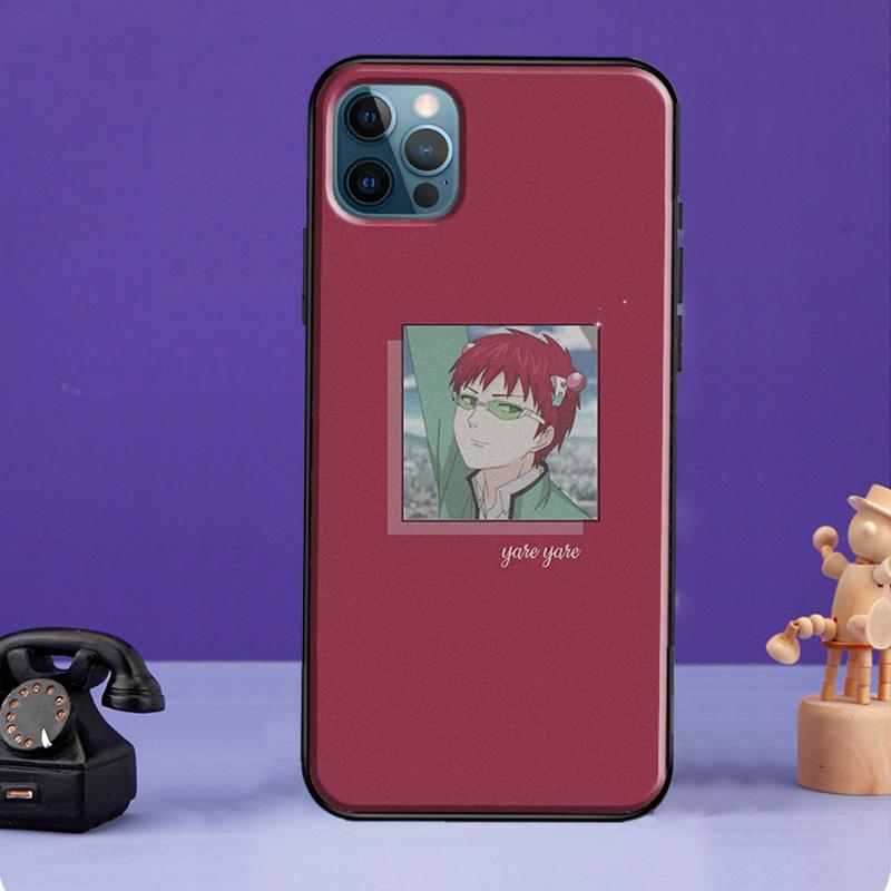 Чехол Anime The Disastroous Life Of Saiki K для iPhone 13 11 14 Pro Max 12 mini Full Cover для iPhone XR XS Max X 7 8 Plus SE 2020 iPhone 6 6s