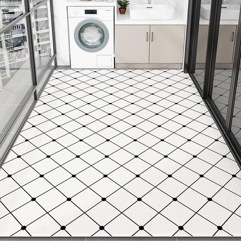 Balcony PVC Carpet Waterproof Non-slip Leather Floor Mat Can Be Cut Easy To Clean Foot Mats Large Area Home Decoration Rug