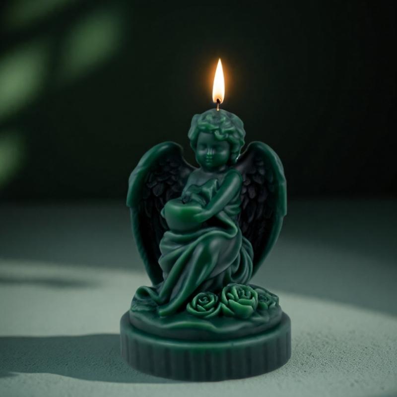 Food Grade Silicone Candle Making Mold With Angel Design Heat Safe Reusable 150g Lightweight For Beginners And Professionals