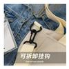 Canvas Bag New Pure Color Simple Casual One-shoulder Crossbody Fashionable Fresh Texture Large-capacity Tote