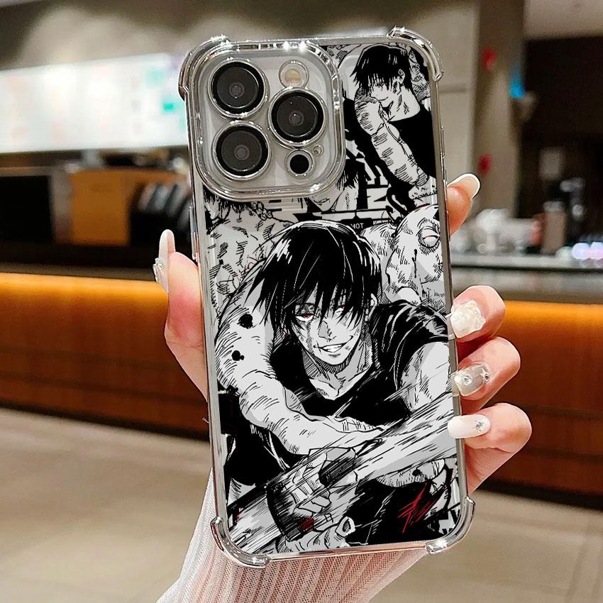 Jujutsu Anime Kaisens For Samsung Galaxy A56 Clear Case A55 A54 A52 A53 5G A36 A34 A35 A33 A73 A26 A25 A16 06 Silver Phone Cover
