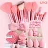 20/33Pcs Beauty Set Makeup Tool Kit Makeup Puff/Makeup Brush/Beauty Sponge For Makeup Application And Removal Of Makeup Full Set