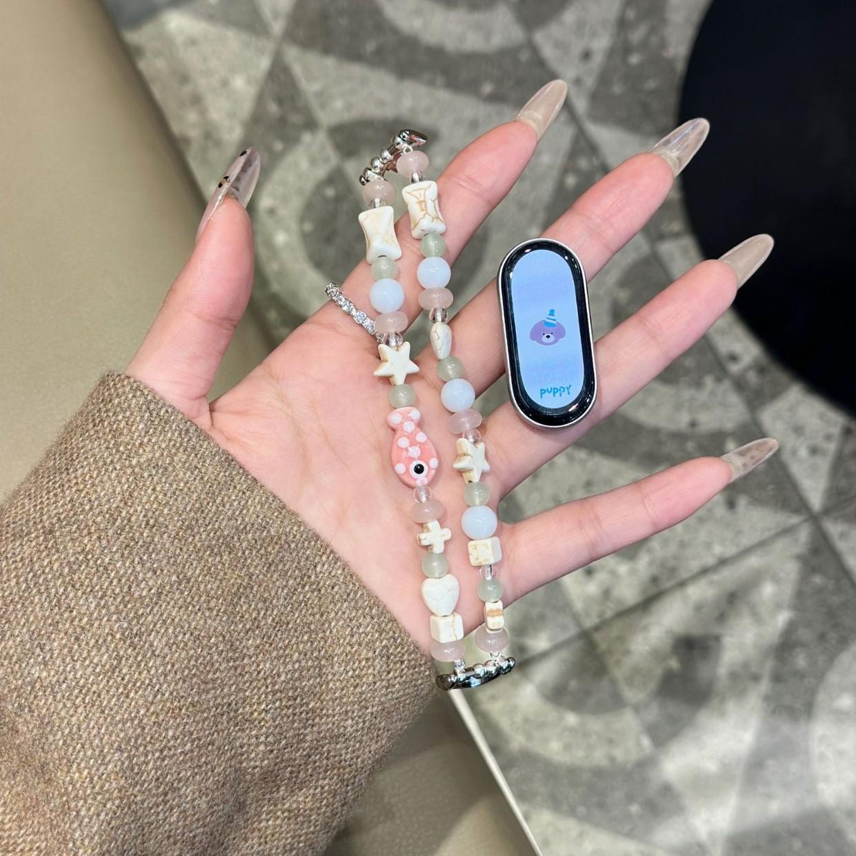 

Cute Ceramic Fish Strap for Xiaomi Mi Band 8 9 NFC Women s Sports Intelligence Bracelet for Xiao mi MiBand 9 8 NFC Replacement For Xiaomi 8 (NFC)