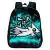 16 Zoll Wütender Geometry Dash Rucksack Jungen Mädchen Schultasche Cartoon Spiel Kinder Kindergarten Schultaschen Kleinkind Kinderrucksack