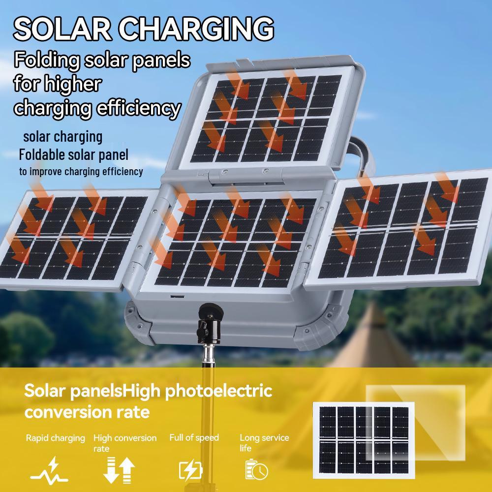 Solar-Powered Super Bright LED Waterproof Floodlight for Outdoor Use