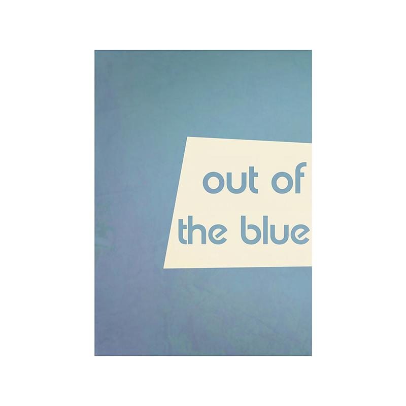 WCIC новая современная синяя простая серия из синей декоративной живописи художественная ткань домашний фон украшение стены подвесная картина 15cm*21cm