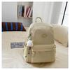 Fresh and sweet candy color backpack for junior high school students, solid color, simple and large-capacity backpack.