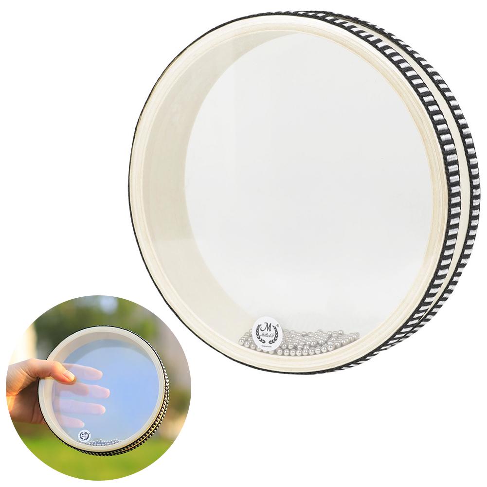 Ocean Drum Ocean Sound Effect Sea Wave Drum with Steel Balls Ocean Sea Drum Transparent for Children Boys Girls China Mainland