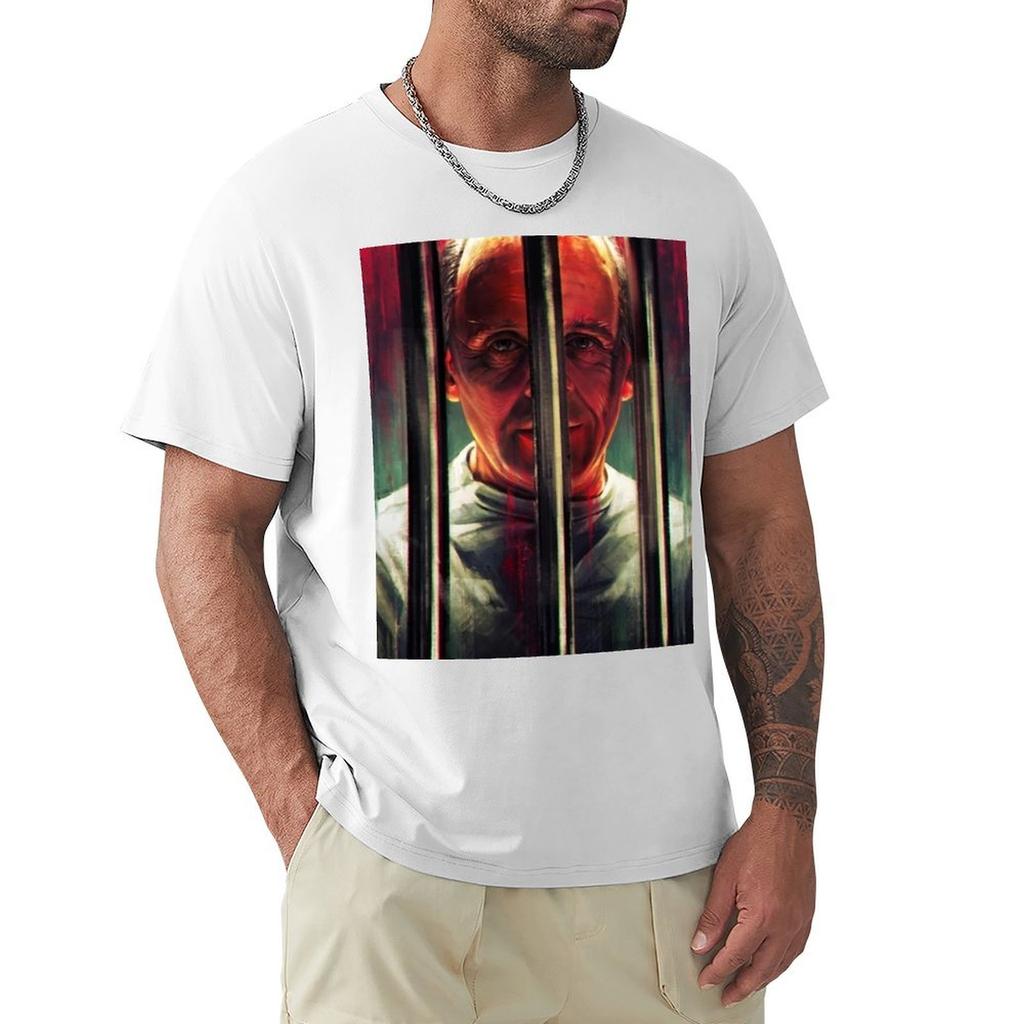 Hannibal Lecter TShirt Aesthetic Clothing Summer Clothes Compression Shirt Men