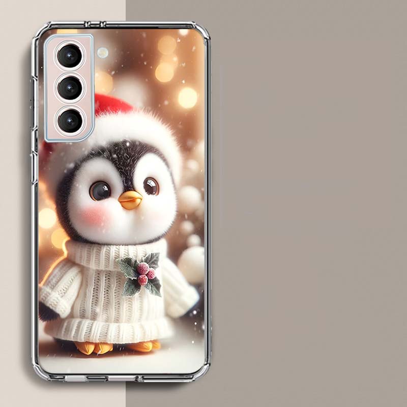 

Cute Little Penguin Phone Case For Samsung Galaxy S25 Edge S24 S23 FE S21 S20 S10 Plus S22 S26 Ultra Cover Clear Cases TPU Capa Samsung S24 FE