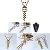 Vintage Coin Tassel Necklace Set With Alloy Gold Silver Finish For Fashion Enthusiasts