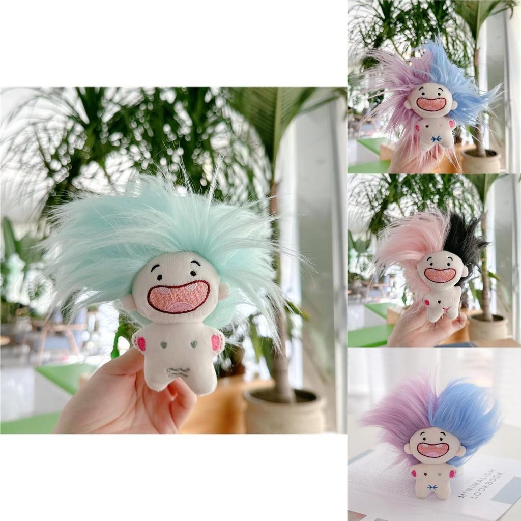 10cm Lustiger Zahnloser Baumwoll-Plüschpuppen-Anhänger für Tierkreiszeichen-Liebhaber