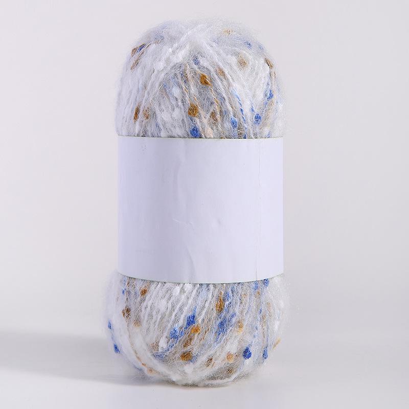 Kolorowa moherowa polarowa ręcznie tkana nić DIY do szalików, czapek, toreb, ubrań i lalek