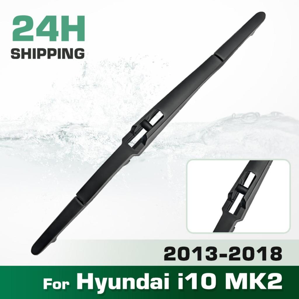 Rear Windshield Wipers Blades,Premium All-Season Wiper blades Replacement For Hyundai i10 MK2 2013-2018,Natural Rubber Bayonet,Easy to Install 11″