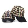 Fashion Hat New Spring and Autumn Elephant Printed Baseball Cap Men and Women Plaid Cap Cartoon Pattern Fashion Hat