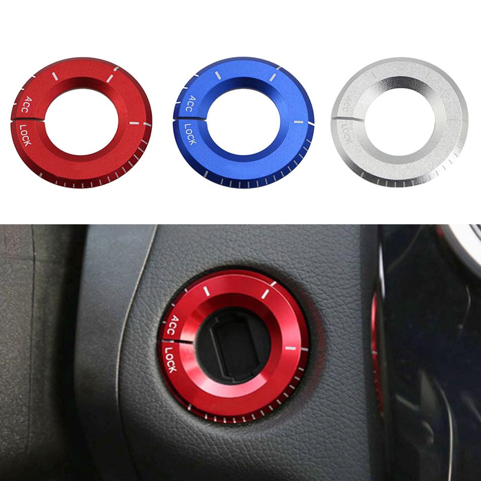 Car Ignition Button Key Ring Hole Circle Sticker for Mercedes Benz A C Class GLA CLA GLC W205 W212 X253 C117 Accessories
