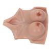 Color 2 Silicone Fake Breast Soft Comfortable Odorless Shapely Trembling Silicone Fake Boobs