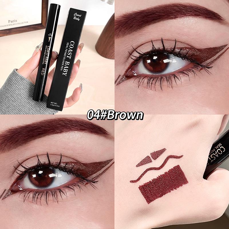 COAST BABY Dual-Ended Waterproof Quick-Dry Smudge-Proof Liquid Eyeliner Pen