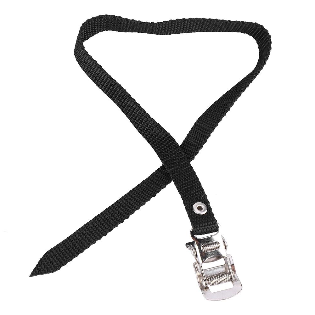 Cycling Toe Clips, 1 Set Bike Toe Clips, Anti-Slip Fixie Road Bike Toe Pedal Clips and Straps