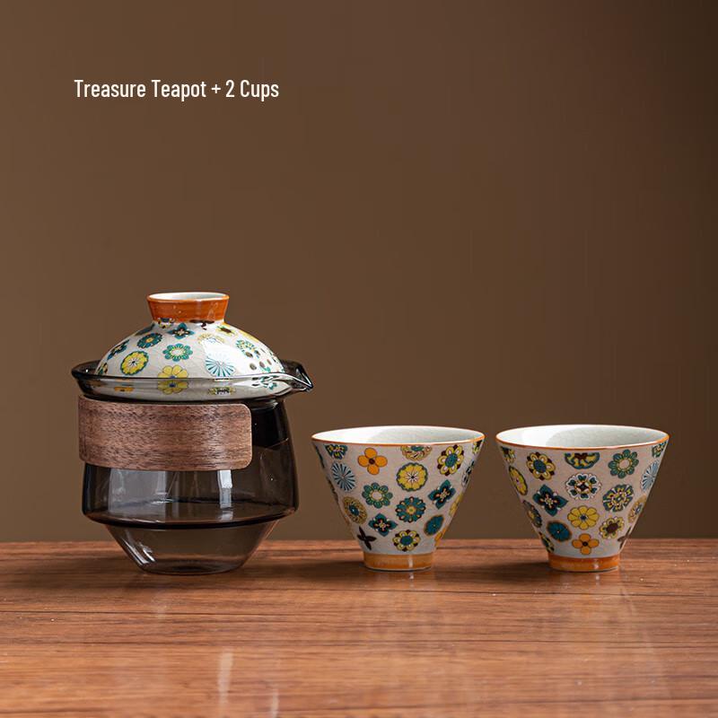 Light Luxury Portable Ceramic Tea Set