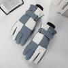 Ski Gloves for Winter Thickened Waterproof Men and Women Plus Velvet Thickened Anti Slip Cold Proof Riding Touch Screen Warm Gloves